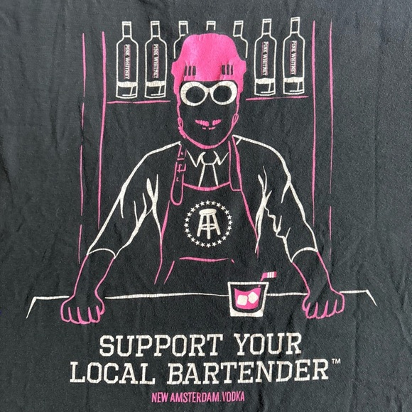 BARSTOOL SPORTS / SPITTIN CHICLETS BLACK SHORT SLEEVE PINK WHITNEY GRAPHIC TEE - Picture 7 of 7